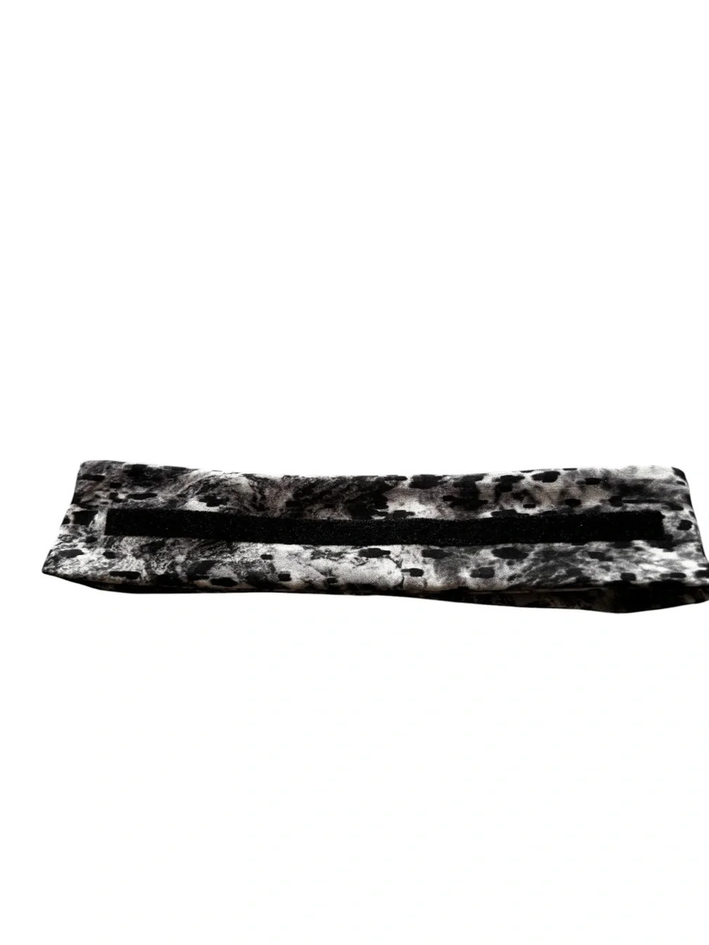 LuLuLemon OS Black/Gray Nylon/Lycra Elastane Fly Away Tamer Headband Luxtreme